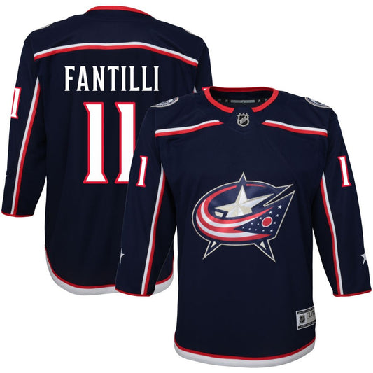 Adam Fantilli Columbus Blue Jackets Youth Home Premier Jersey - Navy